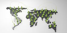 Social Network Human 3d On World Map Royalty Free Stock Images Social Network Human 3d On World Map Royalty Free Stock Images
