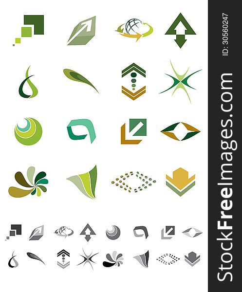 This is a set of vector abstract icons suitable for several projects. This is a set of vector abstract icons suitable for several projects.