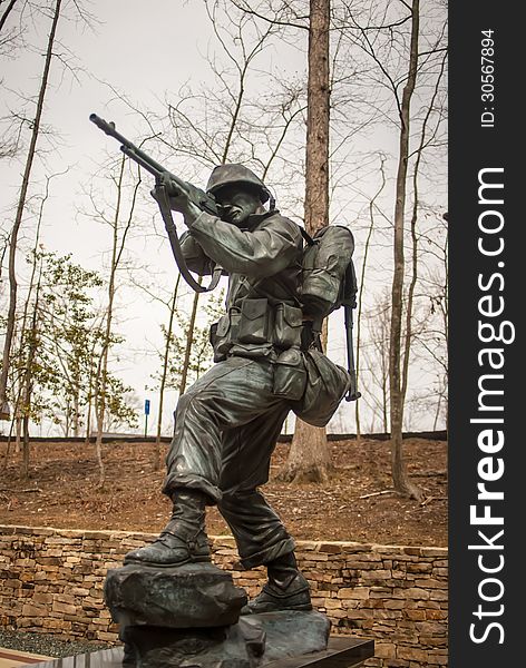 Military Iron Statue