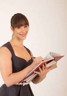 Young Attractive Female Office Worker Stock Photography