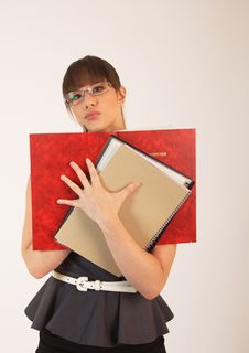 Young Attractive Female Office Worker Stock Image