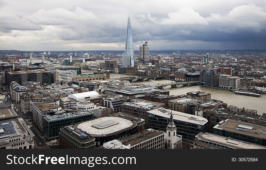 London panorama from St. Paul cathedral