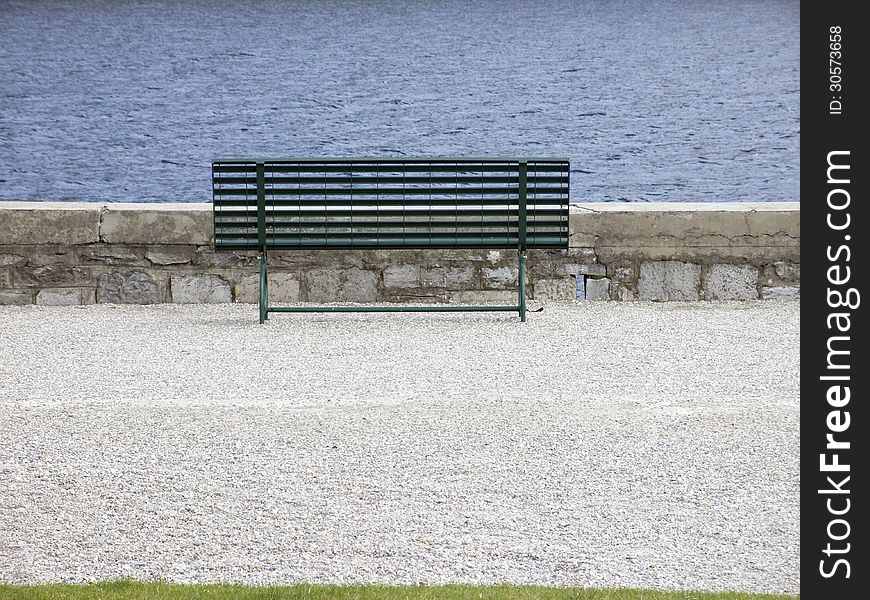 Bench along the sea side