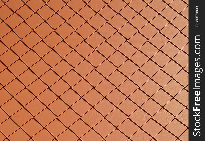 Pattern of ancient red roof of Thai temple. Pattern of ancient red roof of Thai temple