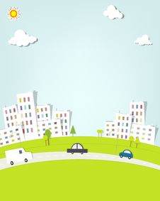 Urban Landscape. Vector Applique. Stock Photos Urban Landscape. Vector Applique. Stock Photos