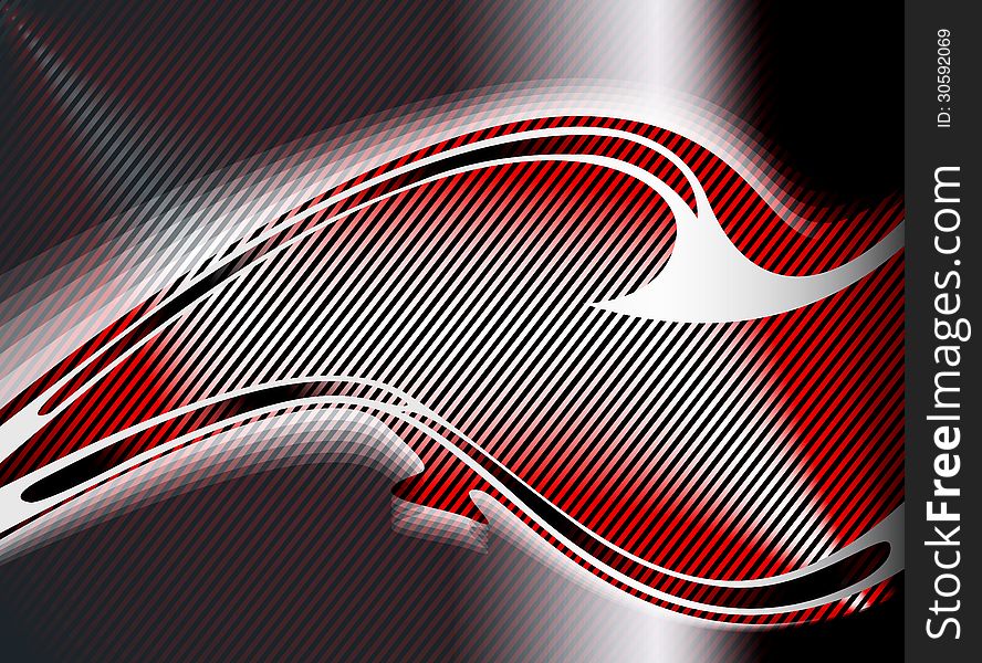 Red line steel pattern abstract background