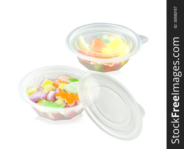 Food or snack storage bowl  on white