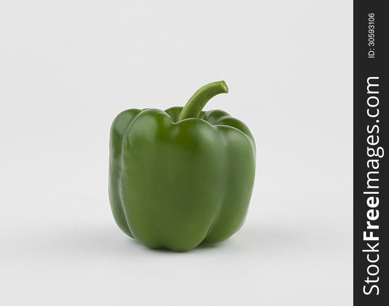 Green sweet pepper great for cooking salad the image