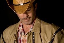 Cowboy Looking Down Royalty Free Stock Image Cowboy Looking Down Royalty Free Stock Image