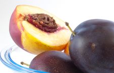 Plums&peachs Royalty Free Stock Photography