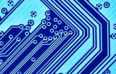 Blue Circuit Board Macro Stock Photography Blue Circuit Board Macro Stock Photography