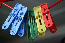 Plastic Clothes Pegs Stock Photo Plastic Clothes Pegs Stock Photo