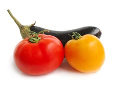 Eggplant With Tomatoes Stock Photo Eggplant With Tomatoes Stock Photo