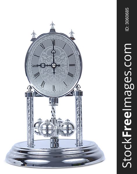 Chrome Old Fashioned Clock