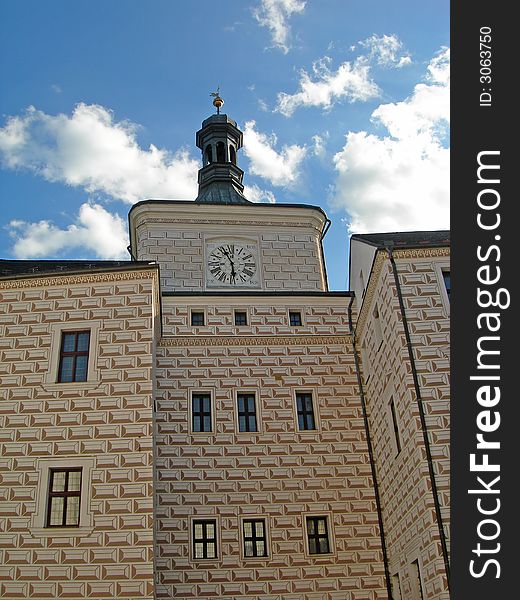 Medieval castle in the Czech town Breznice. Medieval castle in the Czech town Breznice