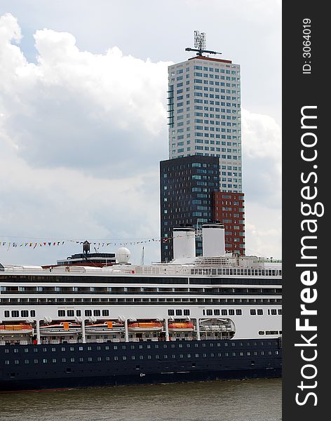 Cruiseship In Rotterdam