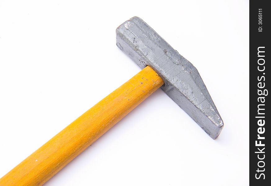 Hammer on white background