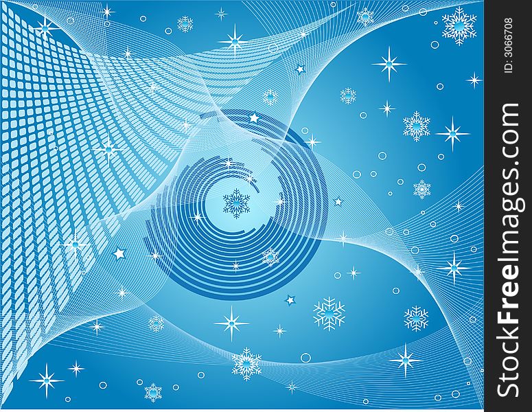 Abstract art vector snowflakes design. Abstract art vector snowflakes design