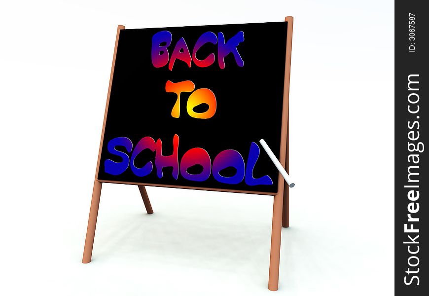 An image of a advert of a back to school sign written on a blackboard with some white chalk. An image of a advert of a back to school sign written on a blackboard with some white chalk.