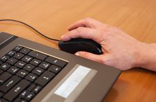 Man S Hand With A Computer Mouse Royalty Free Stock Image Man S Hand With A Computer Mouse Royalty Free Stock Image