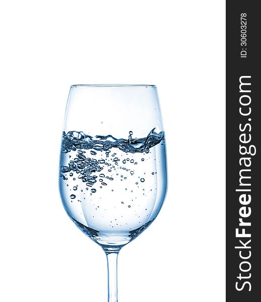 Clear Glass of clear water. Clear Glass of clear water