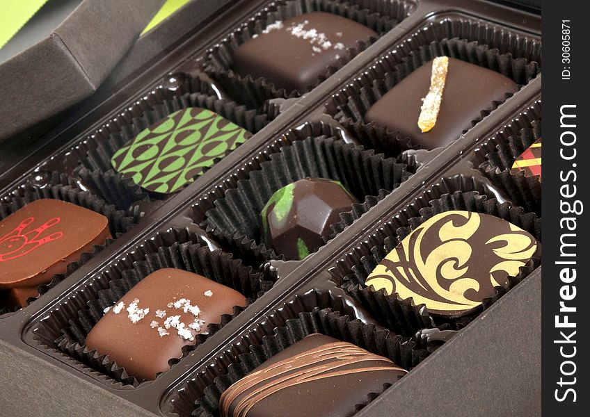 Box of chocolate candies