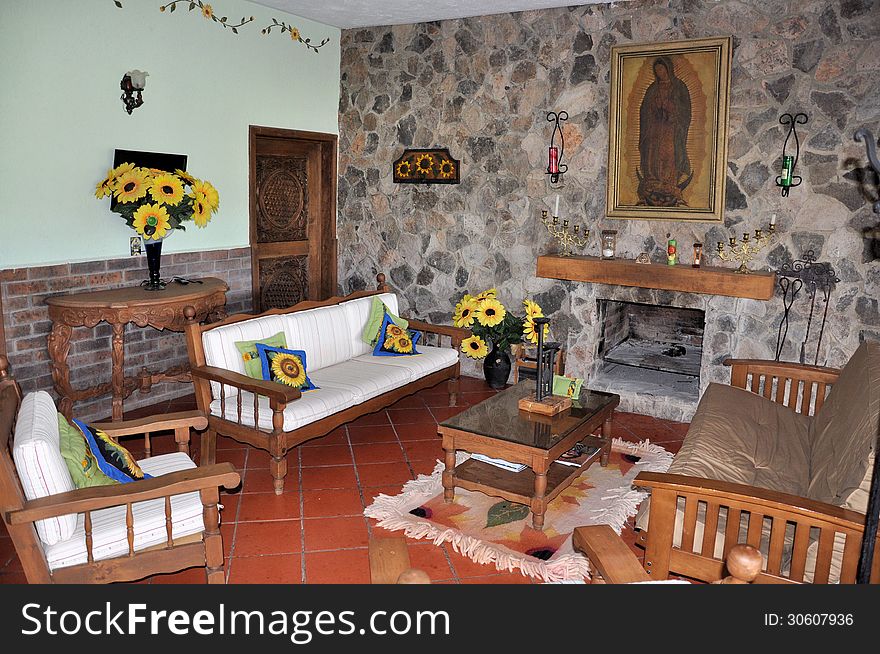 Interior of a Mexican House. Interior of a Mexican House