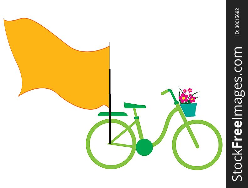 Flag bicycle for your tex. Flag bicycle for your tex