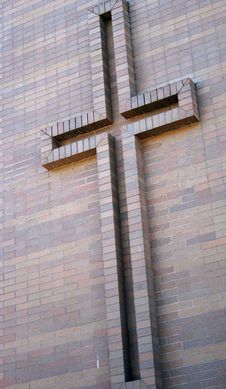 Brick Cross Brick Wall Stock Photo Brick Cross Brick Wall Stock Photo