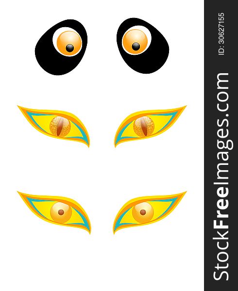 An illustration of eyes Done by software