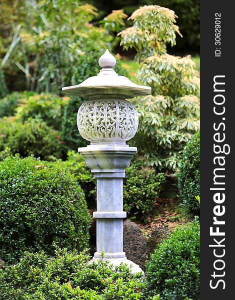 Japanese garden lamp