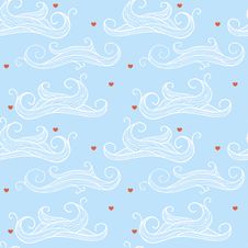 Clouds And Hearts Stock Image Clouds And Hearts Stock Image