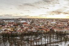 Vilnius Old Town In The Sunset Stock Images Vilnius Old Town In The Sunset Stock Images
