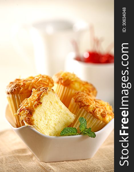 Soft and delicious cheese ccake in mini cup. Soft and delicious cheese ccake in mini cup