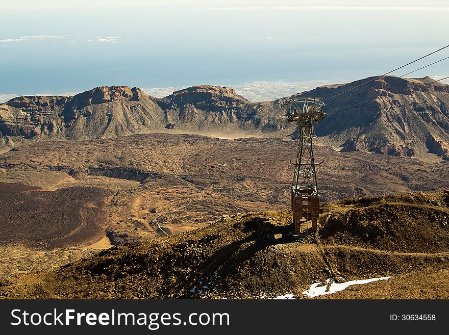 Tenerife Island. The view from Teide volcano