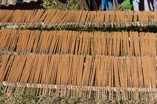 Make Big Incense Stick In The Village. Sapa. Vietn Stock Photos Make Big Incense Stick In The Village. Sapa. Vietn Stock Photos