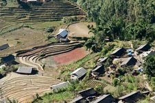 Village And Rice Paddy Fields. Sapa. Vietnam Stock Photos Village And Rice Paddy Fields. Sapa. Vietnam Stock Photos