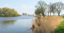 Idyllic Dutch Landscape In Springtime Royalty Free Stock Photo