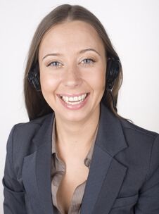 Portrait Of Beauty Business Lady Talking On Phone And Smiling Royalty Free Stock Image Portrait Of Beauty Business Lady Talking On Phone And Smiling Royalty Free Stock Image