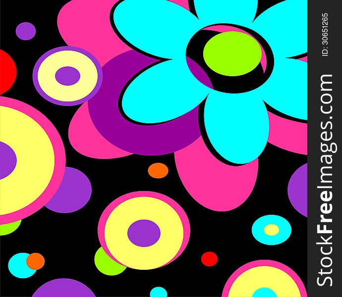 Abstract floral background. Vector illustration