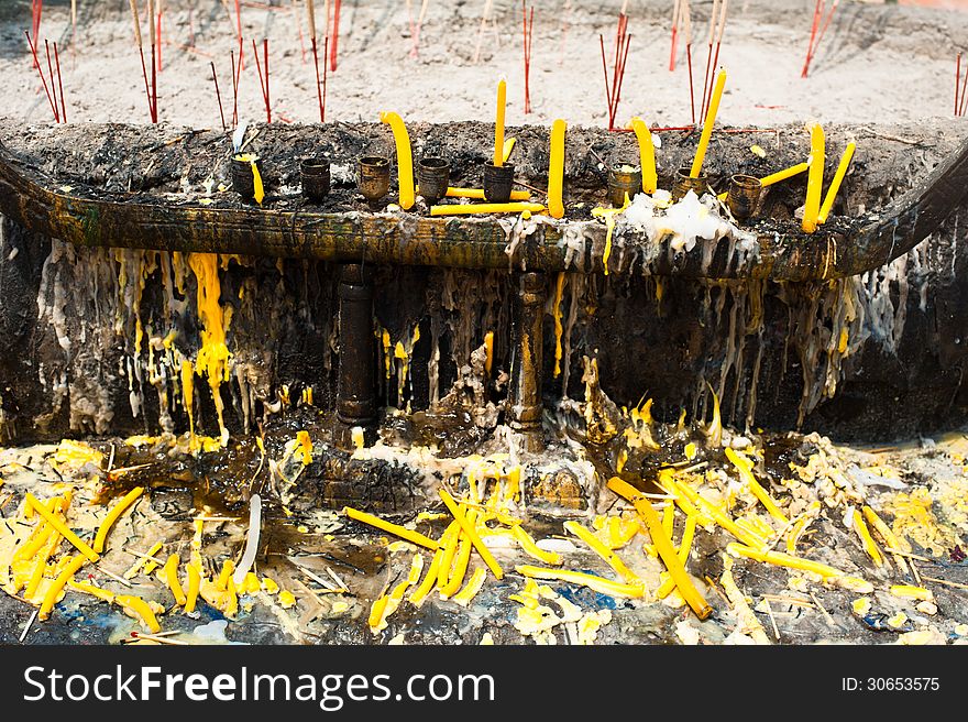 Offerings In Buddhist Temple