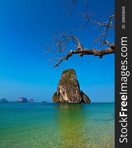 Tropical beach landscape. Thailand