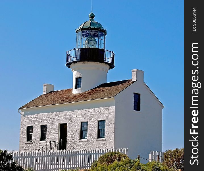 An Old Lighthouse stands as a monument to nautical navigation.