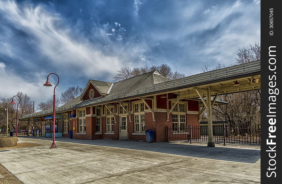A old train station in Montreal Quebec west area