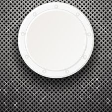 White Plate Over Grid Stock Image White Plate Over Grid Stock Image
