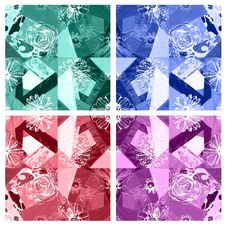 Seamless Floral Pattern Abstract Fabric Background Royalty Free Stock Images Seamless Floral Pattern Abstract Fabric Background Royalty Free Stock Images