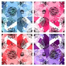 Seamless Floral Pattern Abstract Fabric Background Royalty Free Stock Photo Seamless Floral Pattern Abstract Fabric Background Royalty Free Stock Photo