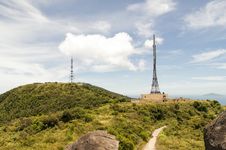 Weather Station On The Peak Of Mountain Royalty Free Stock Photography