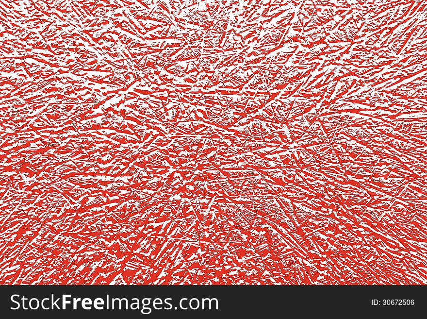 Abstract background texture or red and white. Branches irregular with some degraded