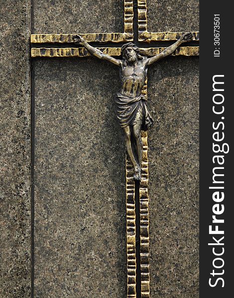 Holy cross with crucified Jesus Christ (Lviv, Ukraine)